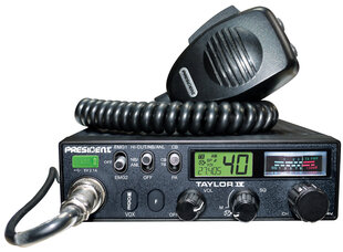 President Taylor IV mobilais CB radio AM/FM, 12-24V цена и информация | Радиостанции, рации | 220.lv