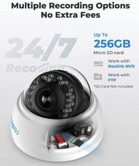 Reolink RLC-842A 8MP 4K PoE drošības IP kamera ar 5X optisko tālummaiņu cena un informācija | Novērošanas kameras | 220.lv