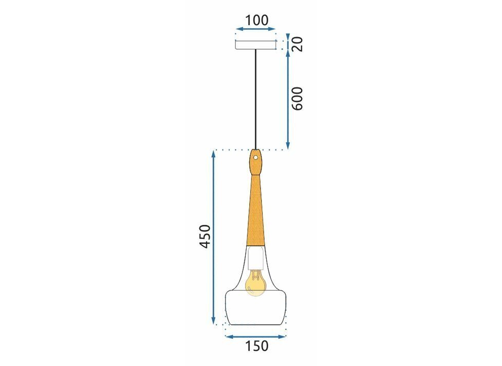 Piekaramā lampa Iliana, White cena un informācija | Lustras | 220.lv