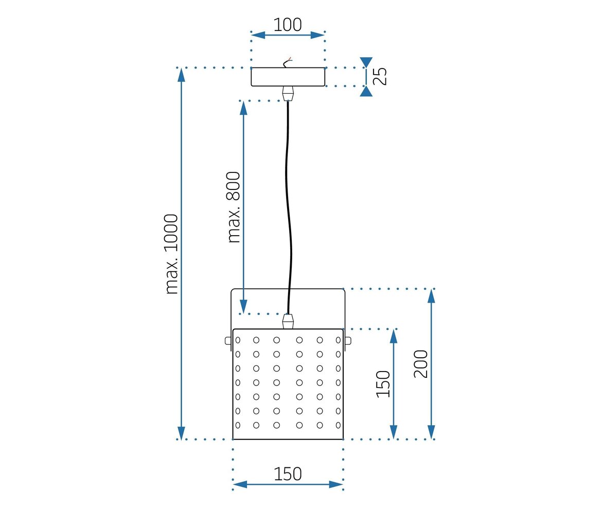 Piekaramā lampa Dots, Black cena un informācija | Piekaramās lampas | 220.lv