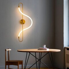 Sienas LED lampa ar pulti Long, Gold cena un informācija | Sienas lampas | 220.lv