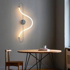 Sienas LED lampa ar pulti Long, Chrome cena un informācija | Sienas lampas | 220.lv