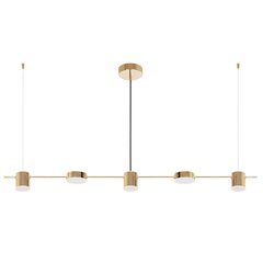 Piekaramā LED lampa Elite, Gold cena un informācija | Lustras | 220.lv