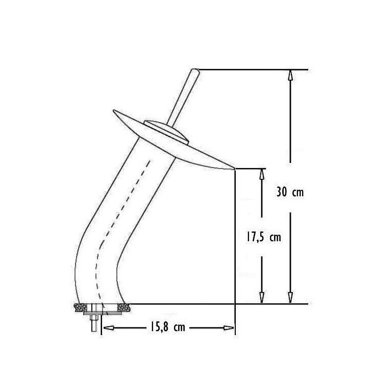 Stikla izlietne ar jaucējkrānu, uzstādāma uz galda virsmas 55x36x10 cm VELDMAN, zila cena un informācija | Izlietnes | 220.lv