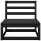 Vidējie dārza dīvāni ar matračiem vidaXL, 2 gab., melns cena un informācija | Dārza krēsli | 220.lv