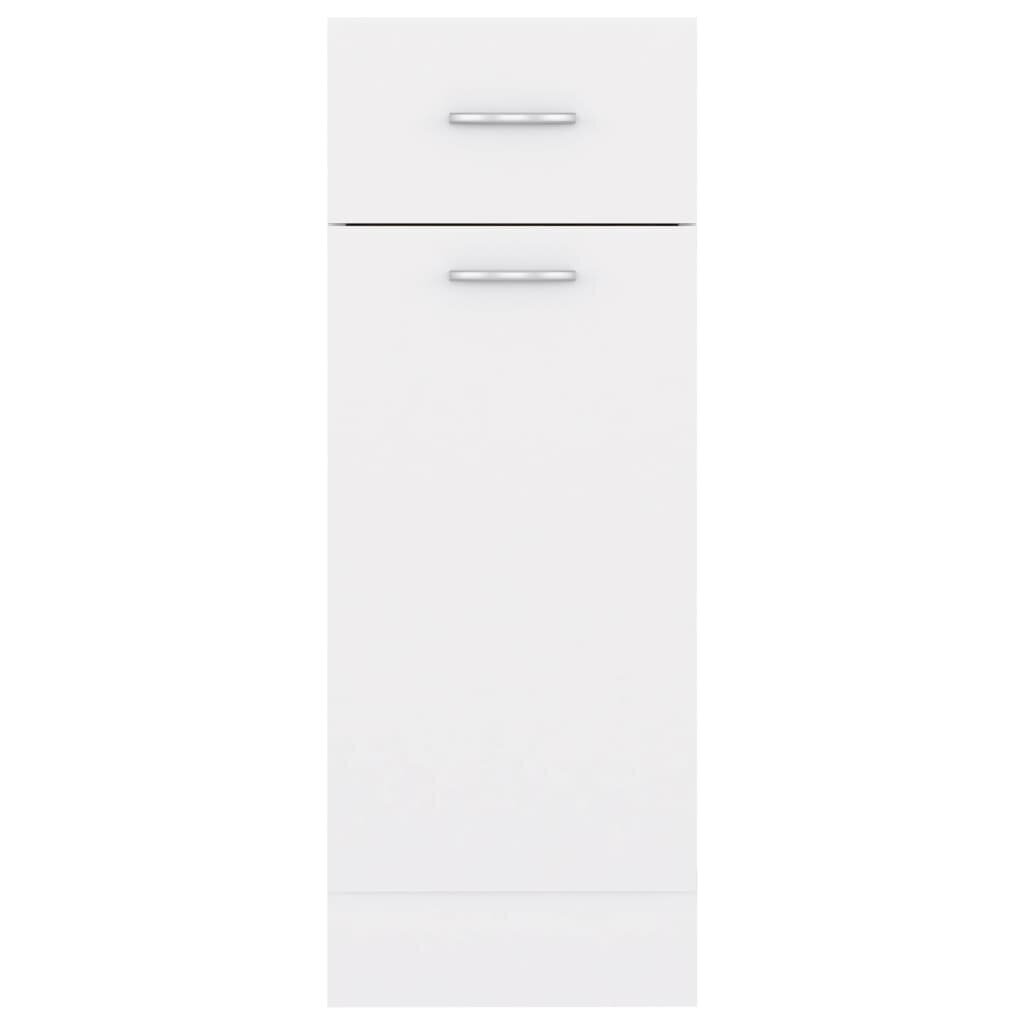vidaXL apakšējais skapītis ar atvilktnēm, balts, 30x46x81,5 cm cena un informācija | Virtuves skapīši | 220.lv