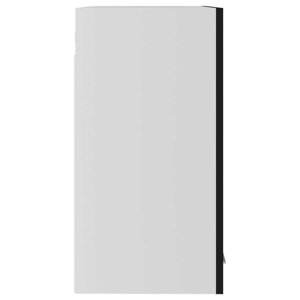 vidaXL piekarams skapītis, melns, 60x31x60 cm, skaidu plātne цена и информация | Virtuves skapīši | 220.lv