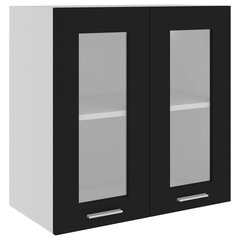 vidaXL piekarams skapītis, melns, 60x31x60 cm, skaidu plātne цена и информация | Кухонные шкафчики | 220.lv