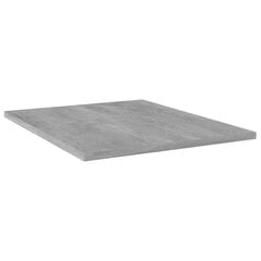 vidaXL plauktu dēļi, 4 gab., betonpelēki, 40x50x1,5 cm, skaidu plāksne цена и информация | Полки | 220.lv