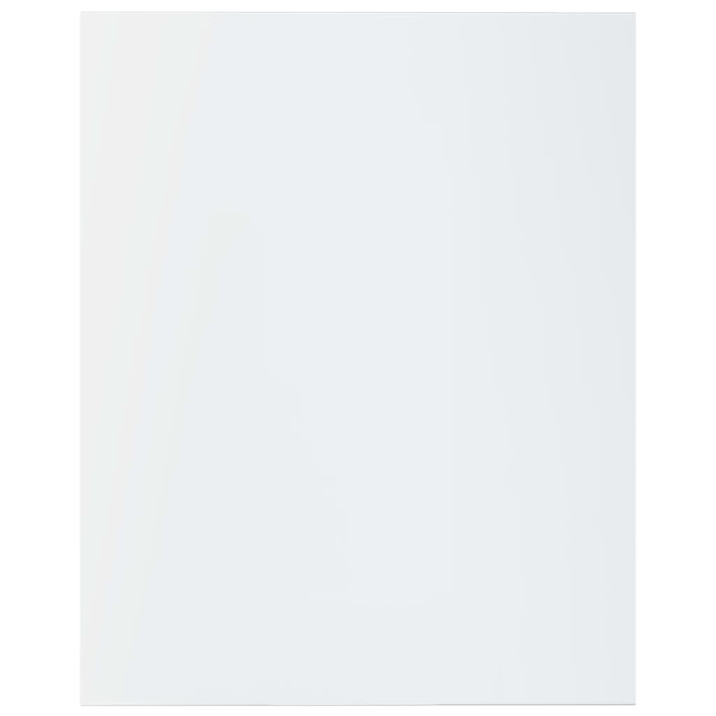 vidaXL plauktu dēļi, 8 gab., spīdīgi balti, 40x50x1,5cm, skaidu plātne cena un informācija | Plaukti | 220.lv