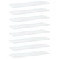 vidaXL plauktu dēļi, 8 gab., balti, 60x20x1,5 cm, skaidu plāksne cena un informācija | Plaukti | 220.lv