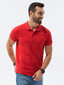 Vīriešu polo krekls Ombre S1374 sarkans cena un informācija | Vīriešu T-krekli | 220.lv