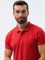 Vīriešu polo krekls Ombre S1374 sarkans cena un informācija | Vīriešu T-krekli | 220.lv