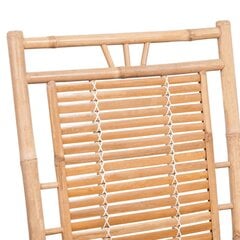 vidaXL šūpuļkrēsls ar matraci, bambuss cena un informācija | Atpūtas krēsli | 220.lv