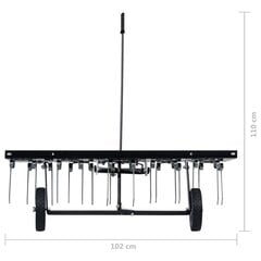 vidaXL zālāja skarifikators, 100 cm цена и информация | Культиваторы, мотоблоки, аэраторы | 220.lv