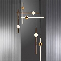 Piekaramā LED lampa Orionis II, Gold/White cena un informācija | Lustras | 220.lv