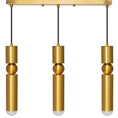 Piekaramā lampa Aurea 3, Gold цена и информация | Люстры | 220.lv