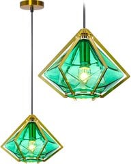 Piekaramā lampa Calliope C, Green cena un informācija | Lustras | 220.lv