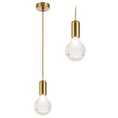 Piekaramā lampa Retro Elegance, Gold cena un informācija | Lustras | 220.lv