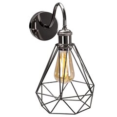 Piekaramā lampa Industrial Diamond, Chrome/Black cena un informācija | Sienas lampas | 220.lv