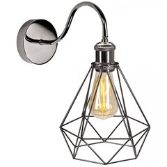 Piekaramā lampa Industrial Diamond, Chrome/Black cena un informācija | Sienas lampas | 220.lv