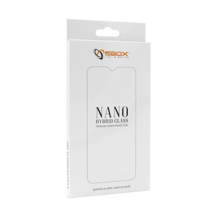Aizsargstikls Sbox Nano Hybrid Glass, paredzēts Apple iPhone 12/12 Pro cena un informācija | Ekrāna aizsargstikli | 220.lv