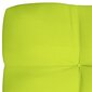vidaXL palešu dīvāna spilvens, 120x40x10 cm, spilgti zaļš cena un informācija | Krēslu paliktņi | 220.lv