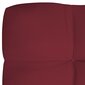 vidaXL palešu dīvāna spilvens, 120x40x10 cm, vīnsarkans цена и информация | Krēslu paliktņi | 220.lv