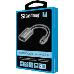 Sandberg 136-36, HDMI/USB-C цена и информация | Адаптеры и USB разветвители | 220.lv