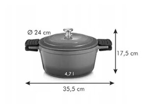 Кастрюля Tescoma с крышкой Bordeaux, 4,7 л цена и информация | Кастрюли, скороварки | 220.lv