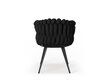 2-u krēslu komplekts Cosmopolitan Design Shirley, melns cena un informācija | Virtuves un ēdamistabas krēsli | 220.lv