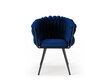 2-u krēslu komplekts Cosmopolitan Design Shirley, zils cena un informācija | Virtuves un ēdamistabas krēsli | 220.lv