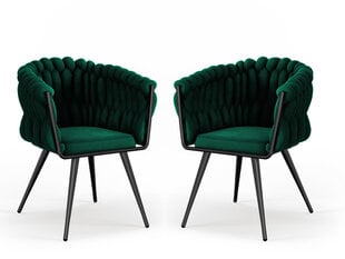 Комплект из 2 стульев Cosmopolitan Design Shirley, зеленый цена и информация | Стулья для кухни и столовой | 220.lv