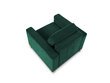 Krēsls Cosmopolitan Design Fano, zaļš/zeltainas krāsas cena un informācija | Atpūtas krēsli | 220.lv