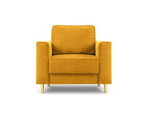 Krēsls Cosmopolitan Design Fano, dzeltens/zeltainas krāsas cena un informācija | Atpūtas krēsli | 220.lv