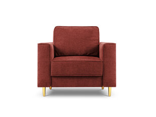 Krēsls Cosmopolitan Design Fano, sarkans/zeltainas krāsas cena un informācija | Atpūtas krēsli | 220.lv