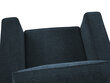 Krēsls Cosmopolitan Design Fano, tumši zils/zeltainas krāsas cena un informācija | Atpūtas krēsli | 220.lv