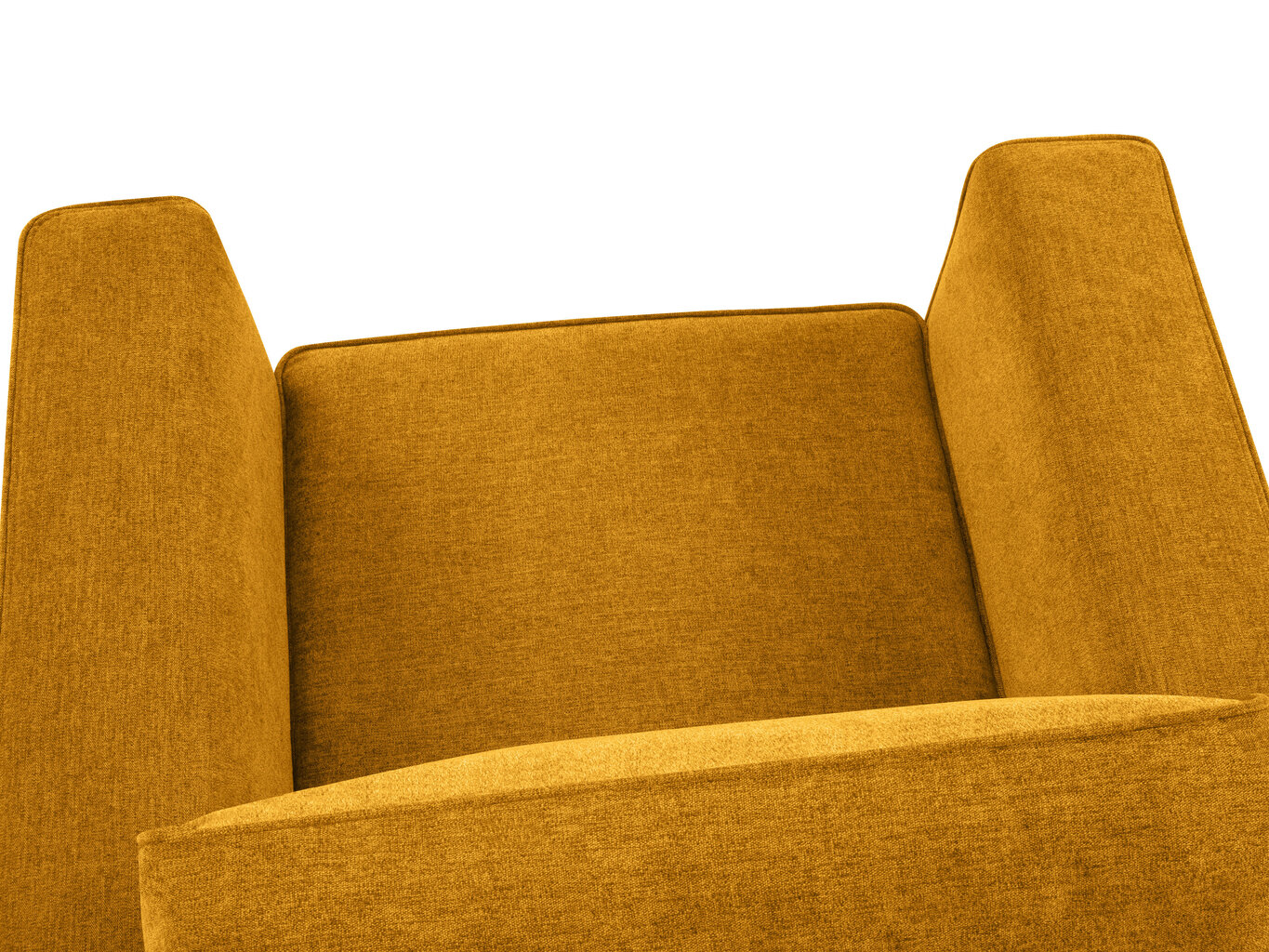 Krēsls Cosmopolitan Design Fano, dzeltens/melns cena un informācija | Atpūtas krēsli | 220.lv