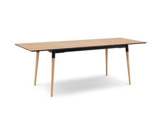 Paplašināms galds Intereurs86 Claude 120x80 cm, brūns cena un informācija | Virtuves galdi, ēdamgaldi | 220.lv