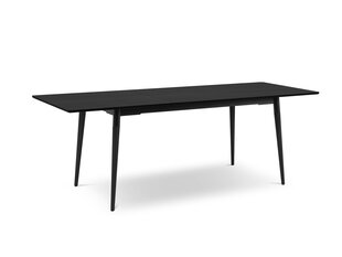 Раскладной стол Interesturs86 Claude 160x90 см, черный цена и информация | Кухонные и обеденные столы | 220.lv