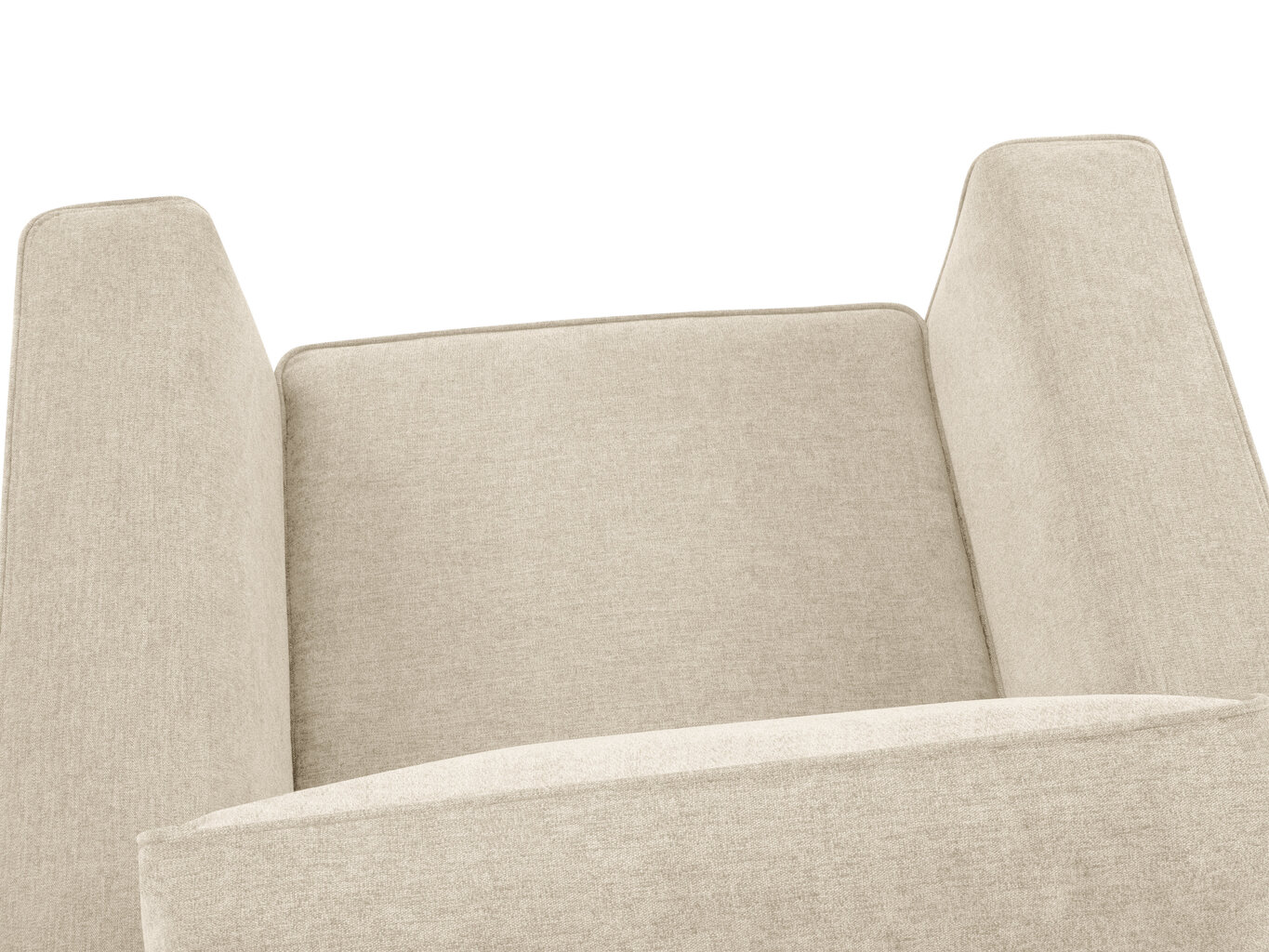 Krēsls Cosmopolitan Design Fano, smilškrāsas/melns cena un informācija | Atpūtas krēsli | 220.lv