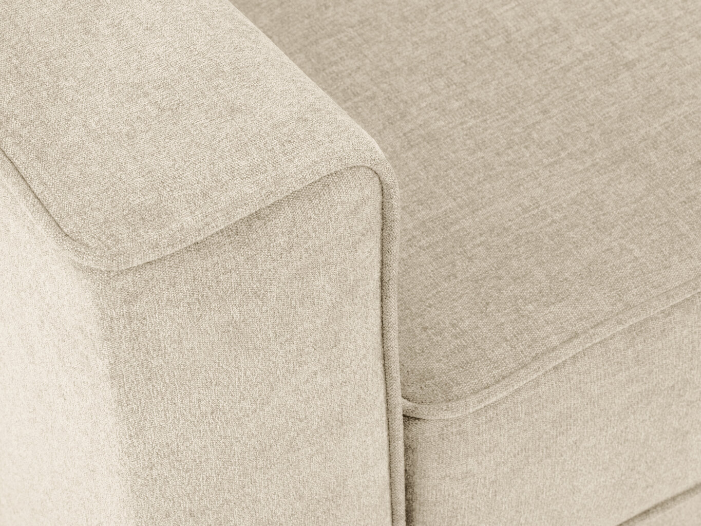 Krēsls Cosmopolitan Design Fano, smilškrāsas/melns cena un informācija | Atpūtas krēsli | 220.lv