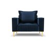 Atzveltnes krēsls Interieurs86 Triomphe, zils/zeltainas krāsas cena un informācija | Atpūtas krēsli | 220.lv
