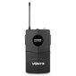 Vonyx WM82C digitālais UHF 2 kanālu bezvadu mikrofonu komplekts ar rokas un korpusu cena un informācija | Mikrofoni | 220.lv