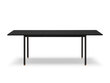 Paplašināms galds Interieurs86 Louis 140x90 cm, melns cena un informācija | Virtuves galdi, ēdamgaldi | 220.lv