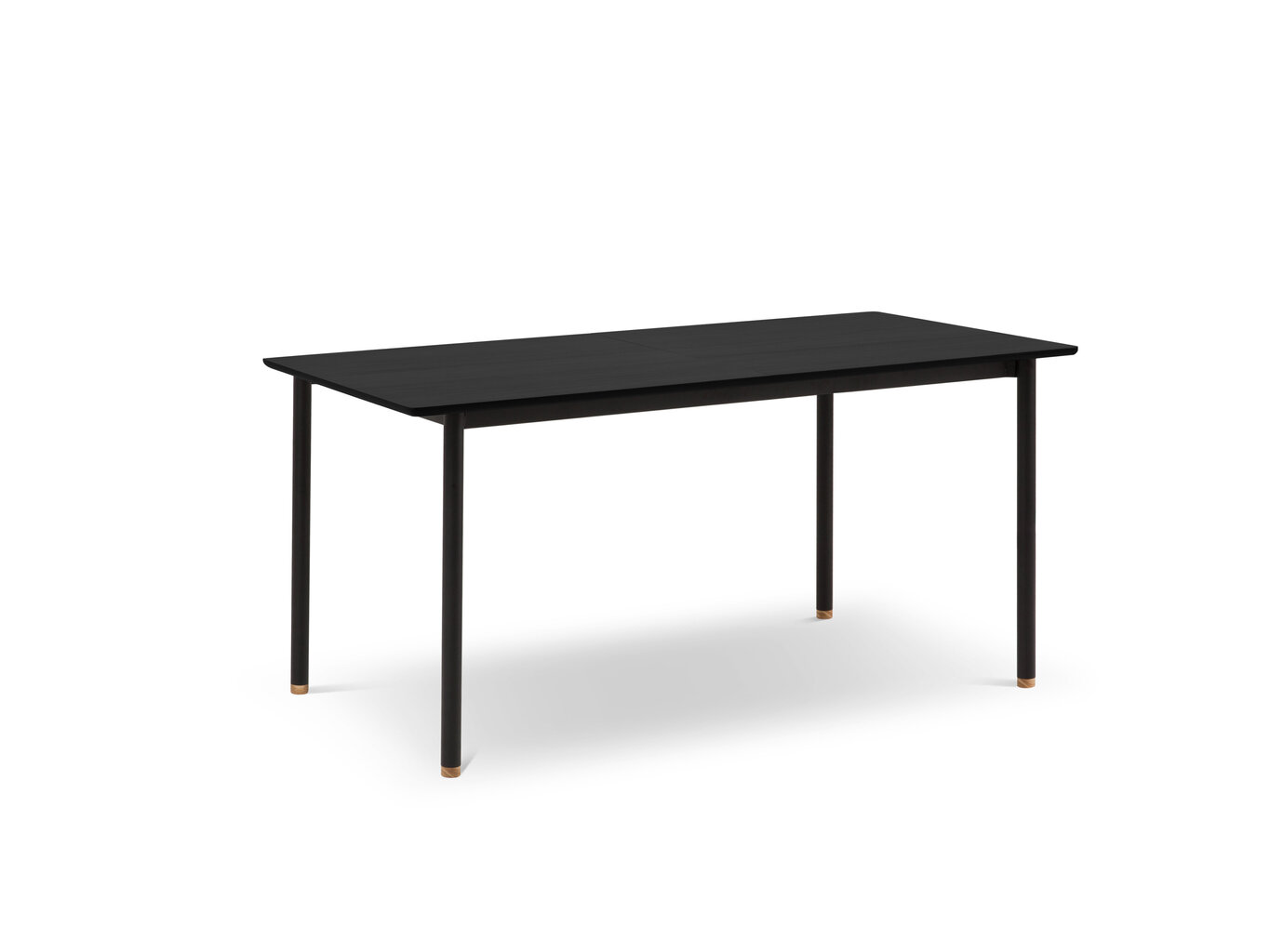 Paplašināms galds Interieurs86 Louis 160x90 cm, melns cena un informācija | Virtuves galdi, ēdamgaldi | 220.lv