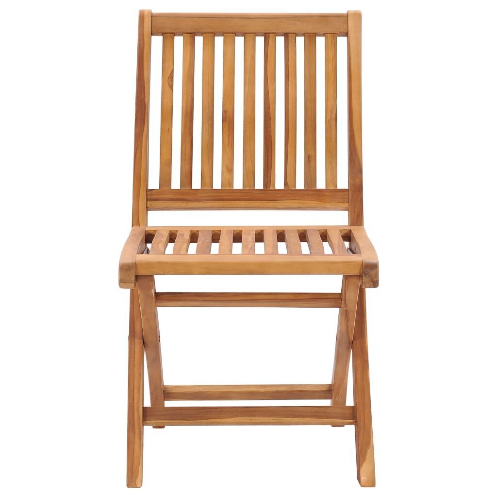 vidaXL dārza krēsli, 2 gab., pelēki matrači, masīvs tīkkoks цена и информация | Dārza krēsli | 220.lv