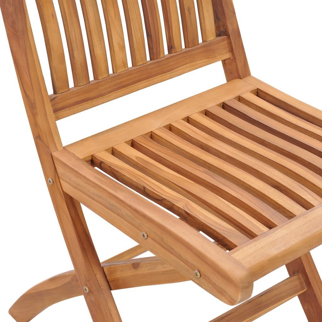 vidaXL dārza krēsli, 2 gab., pelēki matrači, masīvs tīkkoks cena un informācija | Dārza krēsli | 220.lv