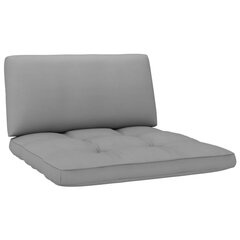 vidaXL palešu dīvānu matrači, 2 gab., pelēki cena un informācija | Krēslu paliktņi | 220.lv