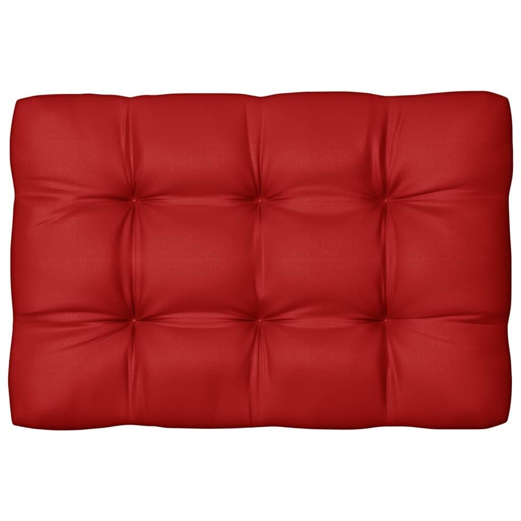 vidaXL palešu dīvānu matrači, 2 gab., sarkani cena un informācija | Krēslu paliktņi | 220.lv